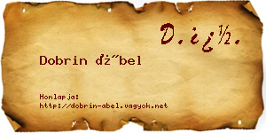 Dobrin Ábel névjegykártya